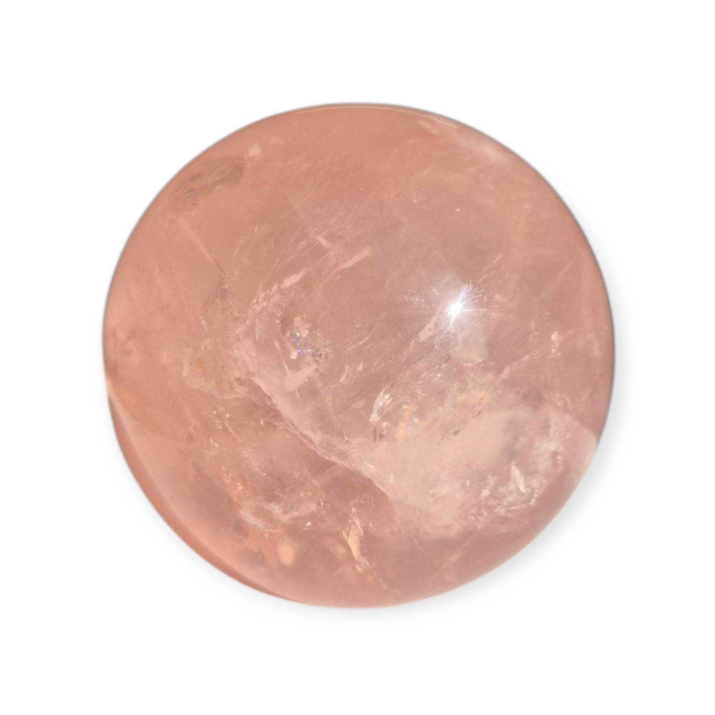 Crystals - Rose Quartz Sphere (with Star)