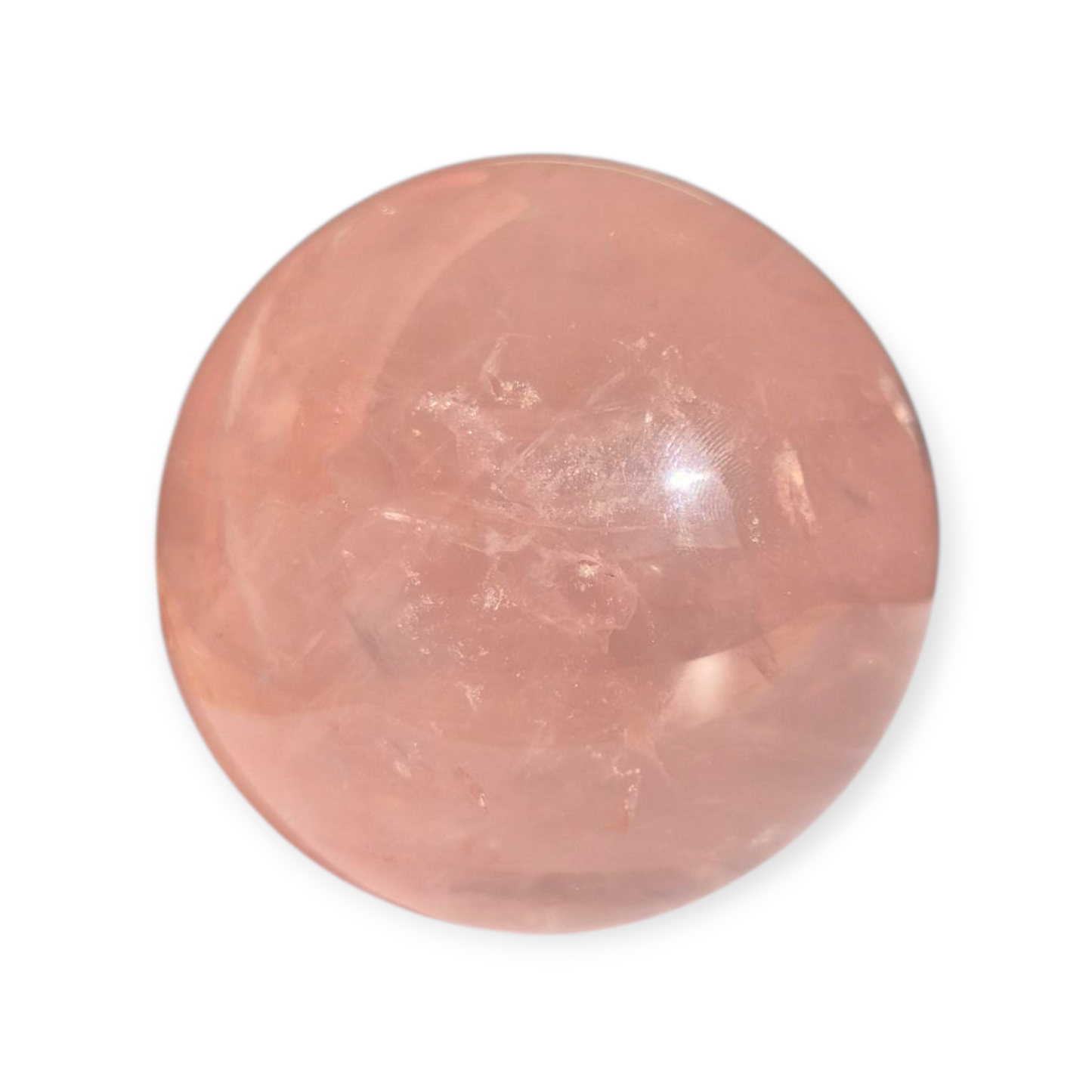 Crystals - Rose Quartz Sphere (with Star)