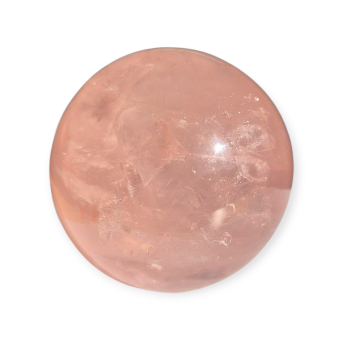 Crystals - Rose Quartz Sphere (with Star)