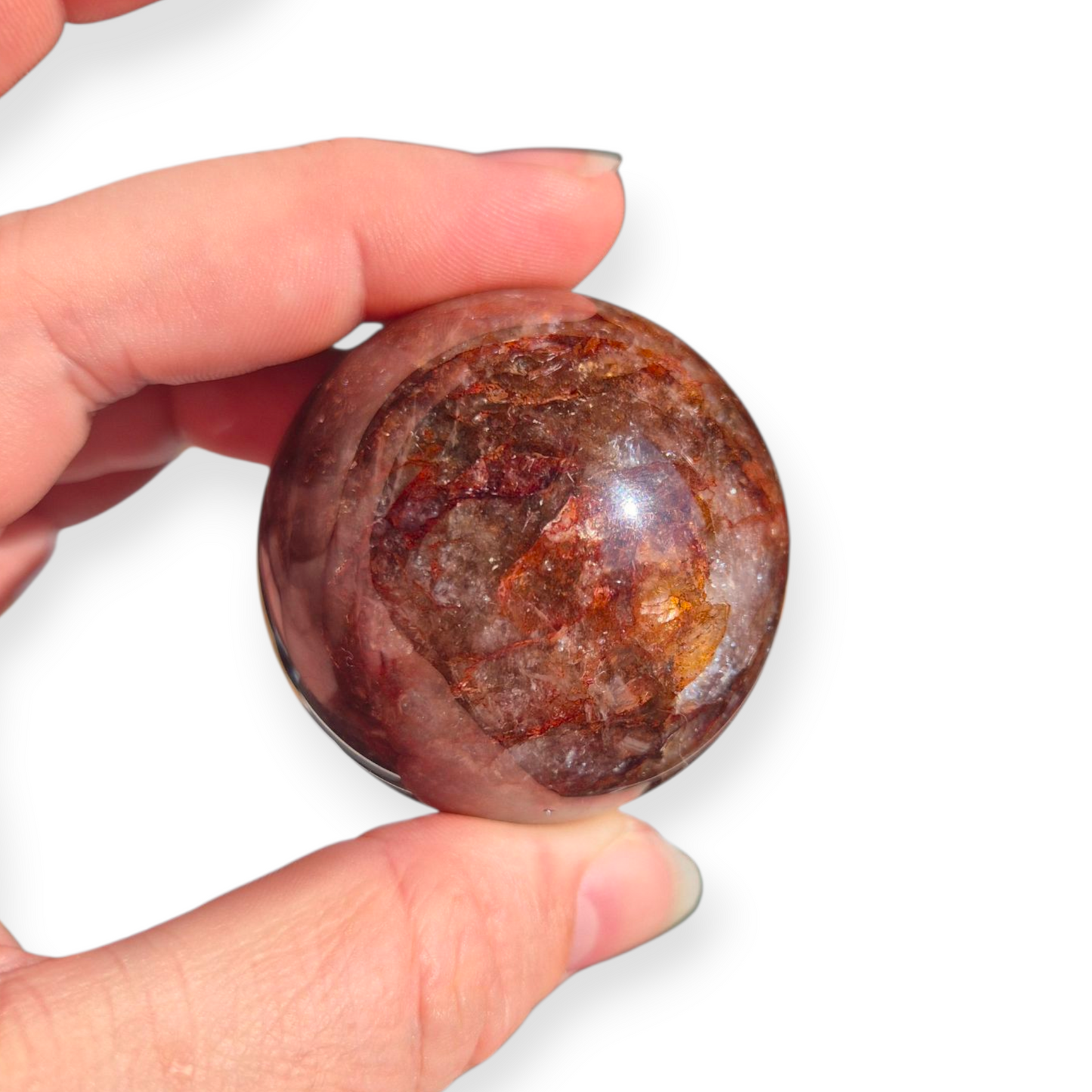 Crystals - Fire Quartz Sphere
