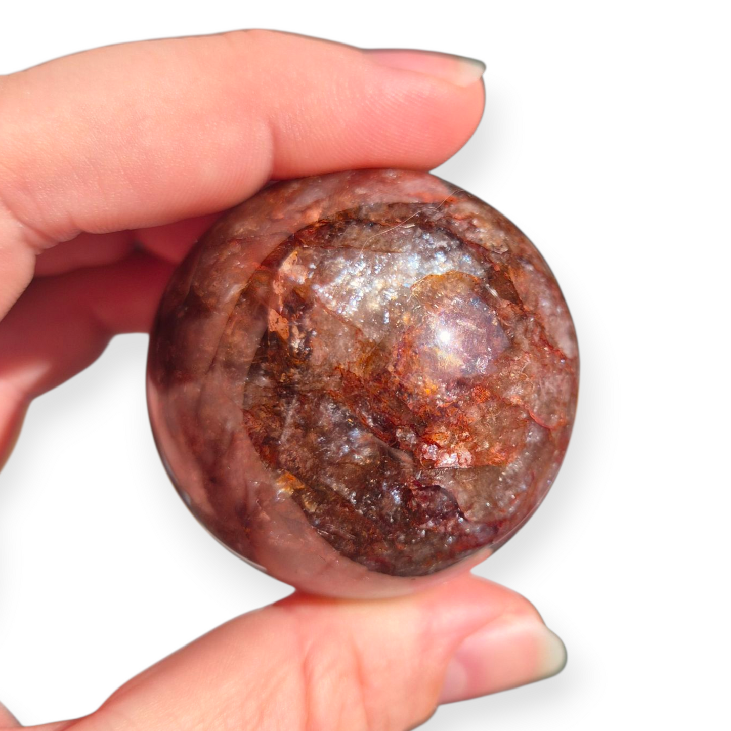 Crystals - Fire Quartz Sphere