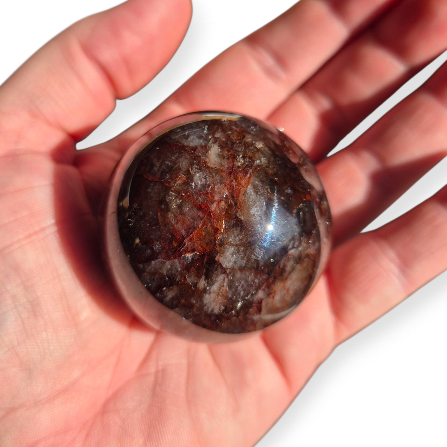 Crystals - Fire Quartz Sphere