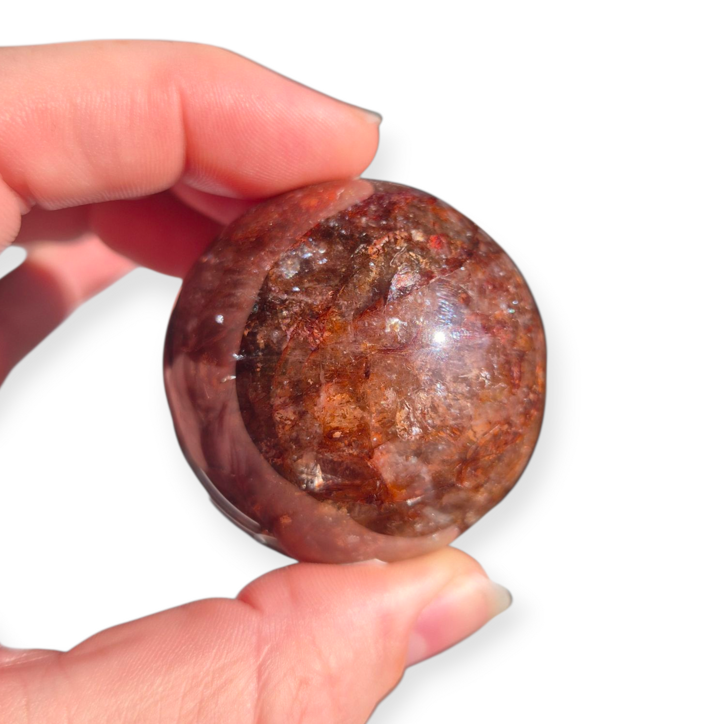 Crystals - Fire Quartz Sphere