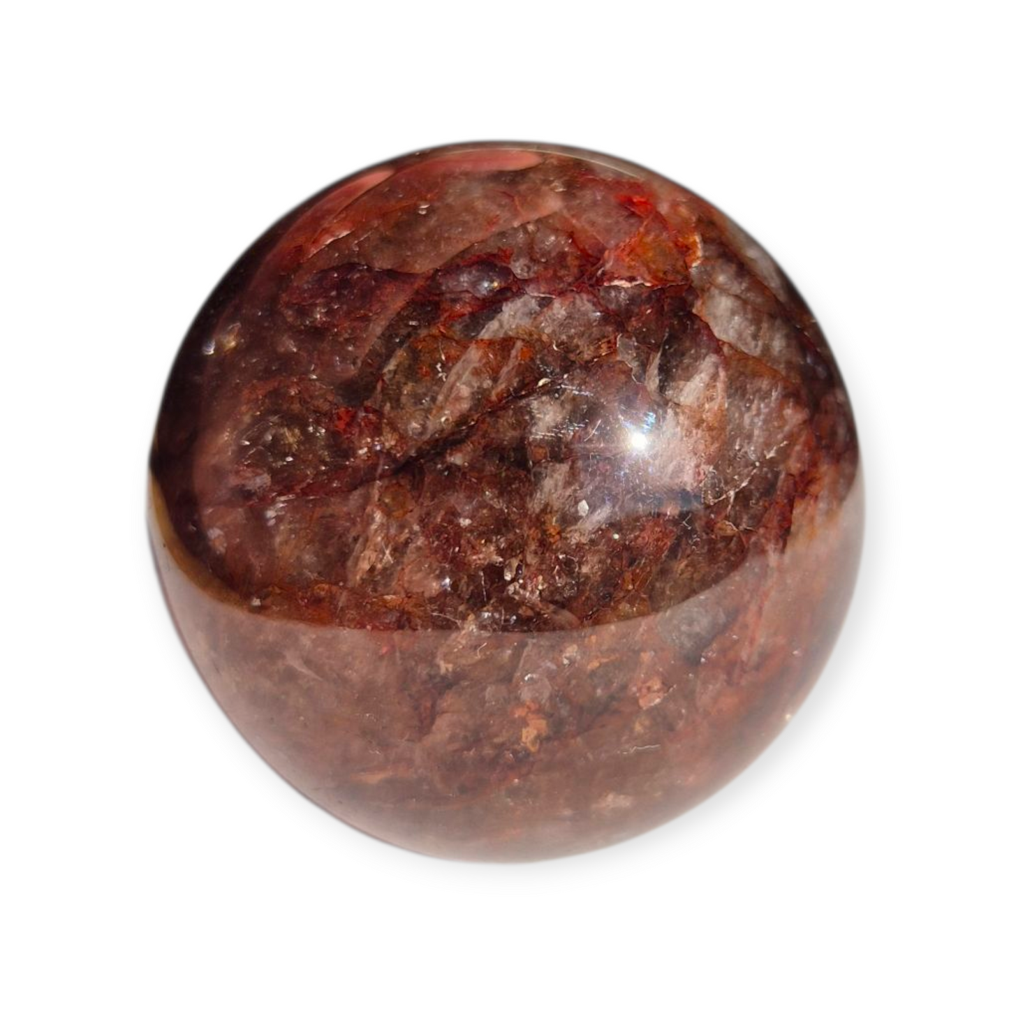 Crystals - Fire Quartz Sphere