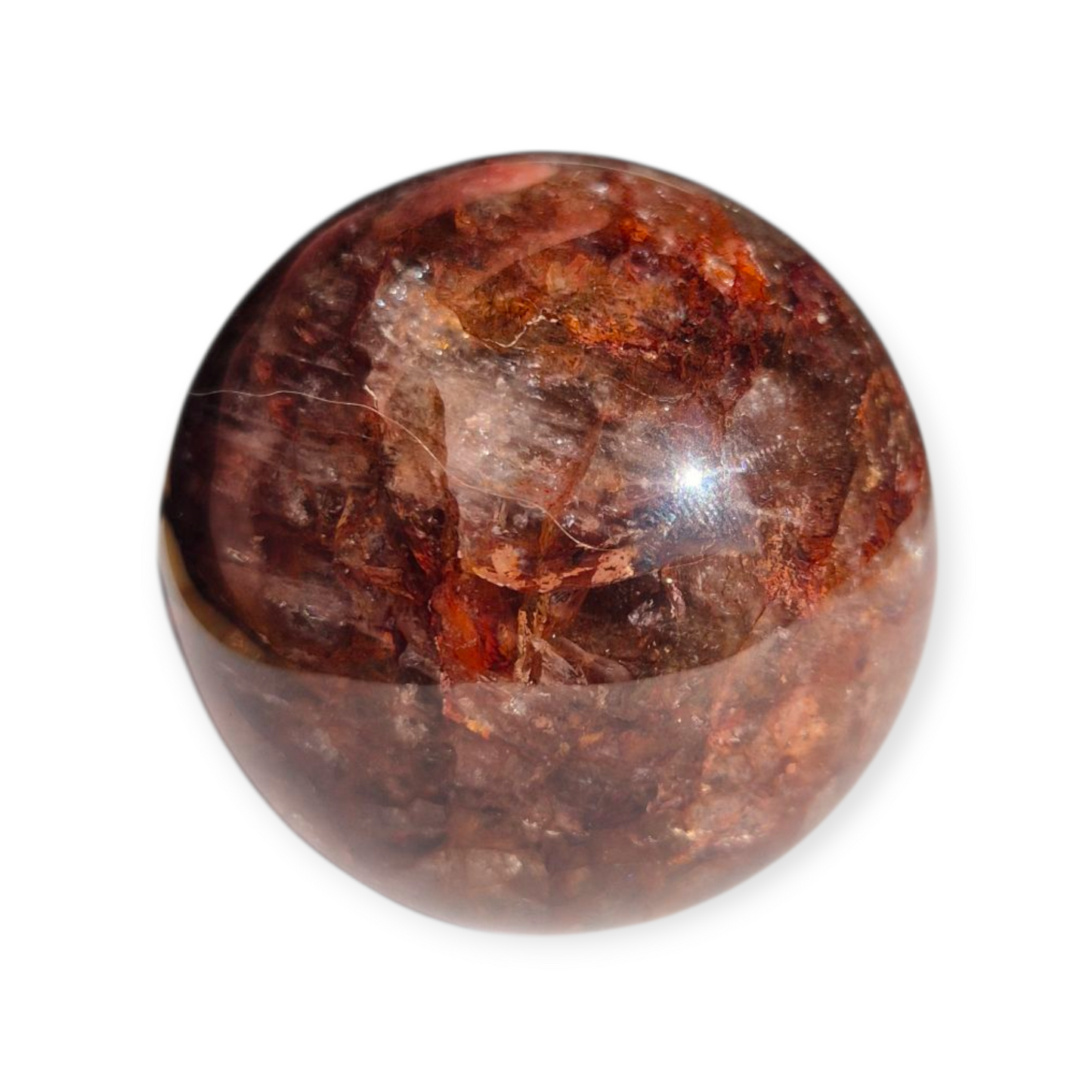 Crystals - Fire Quartz Sphere