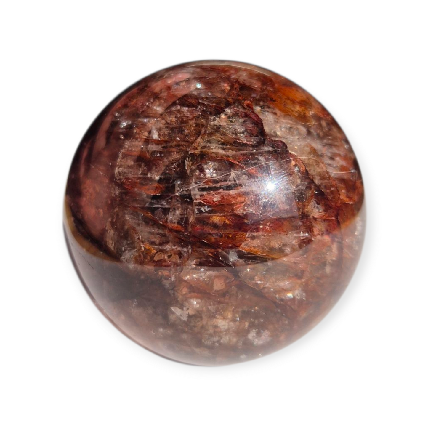 Crystals - Fire Quartz Sphere
