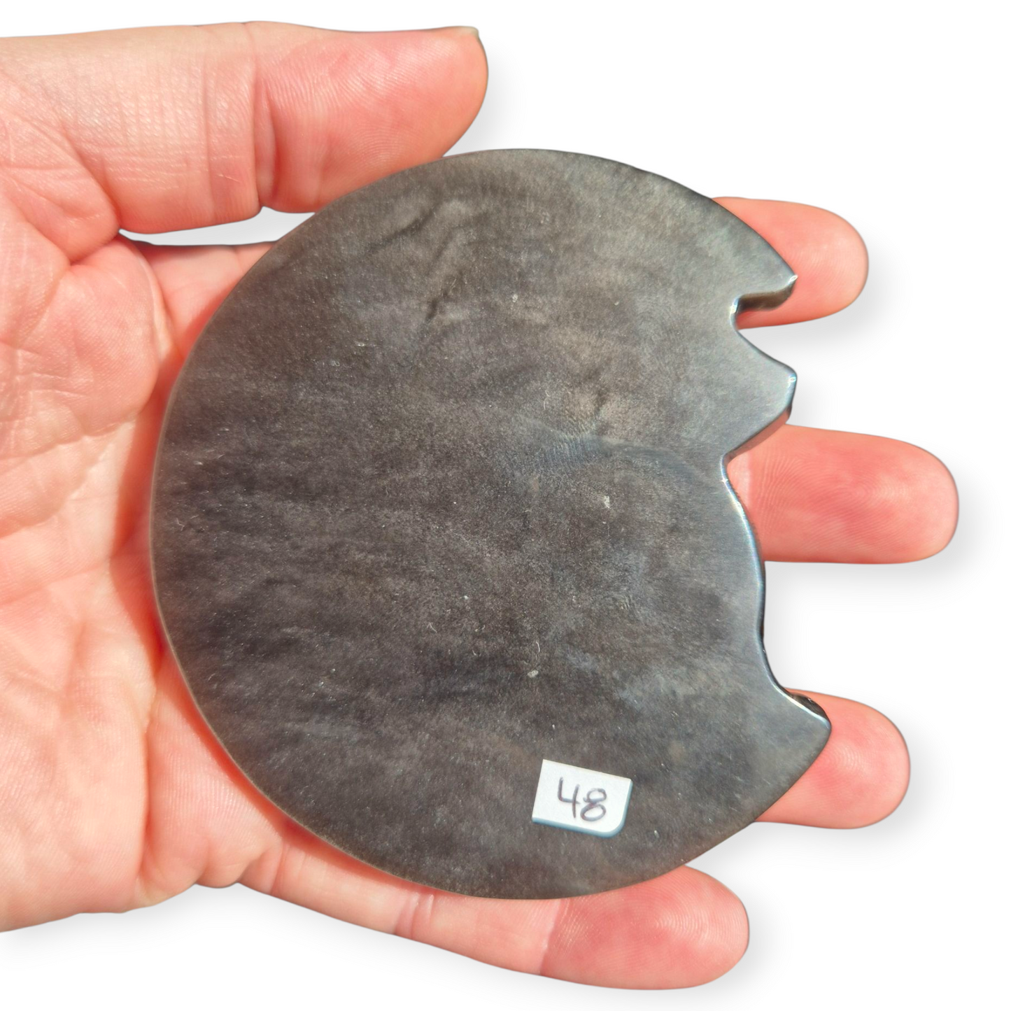 Crystals - Silver Sheen Obsidian Kitsune Carving