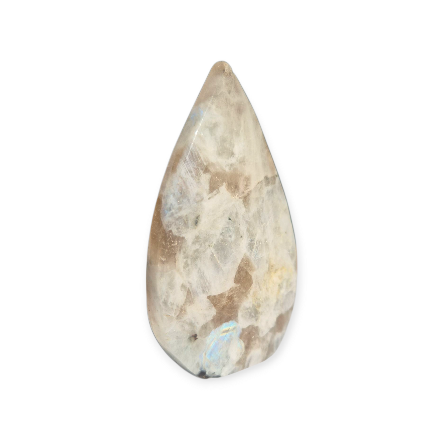 Crystals - Rainbow Moonstone (with Smoky Quartz inclusions) Freeform