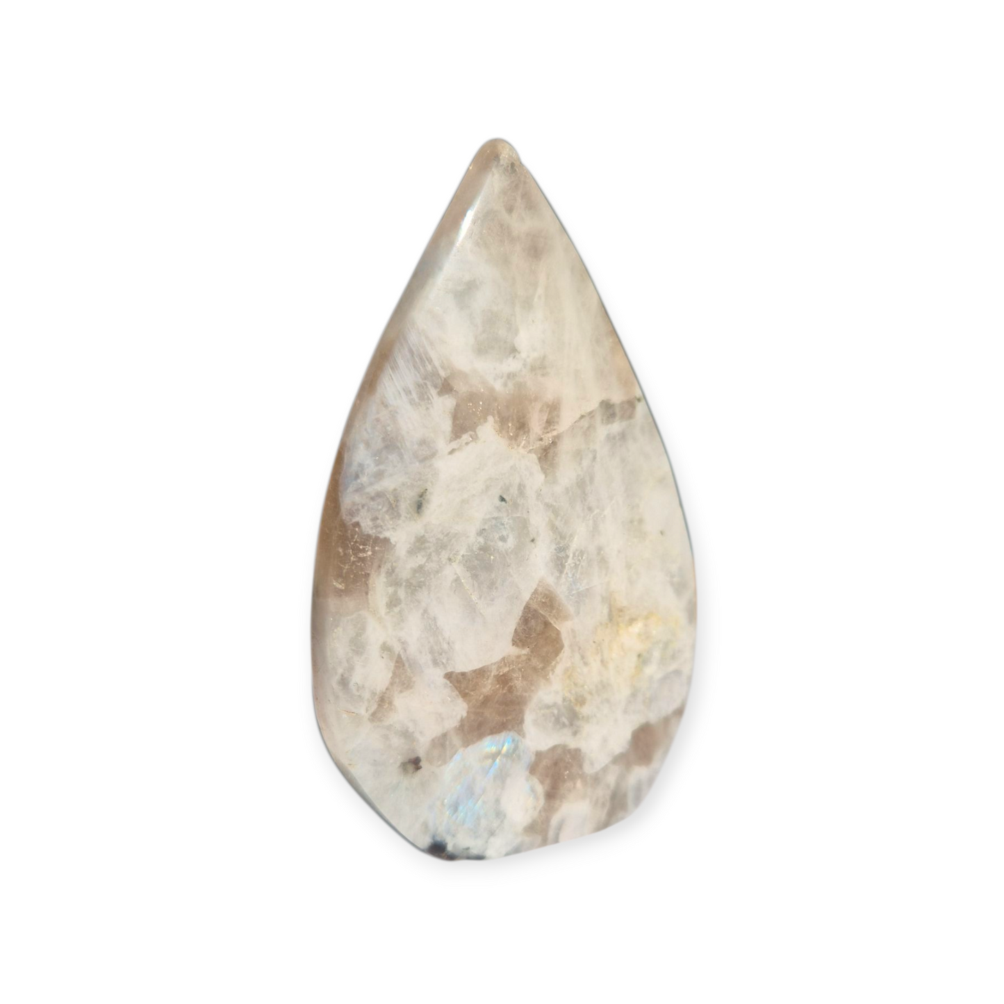 Crystals - Rainbow Moonstone (with Smoky Quartz inclusions) Freeform