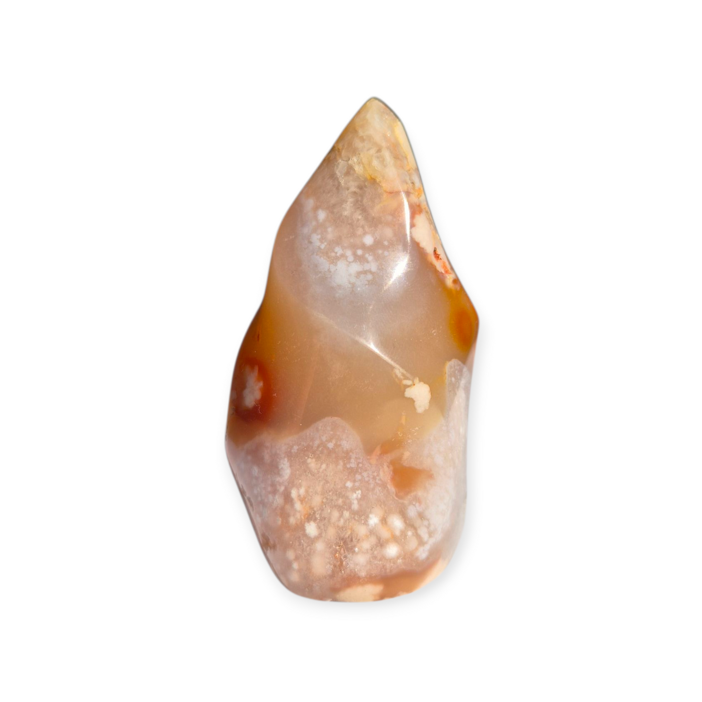 Crystals - Flower Agate Polished Flame