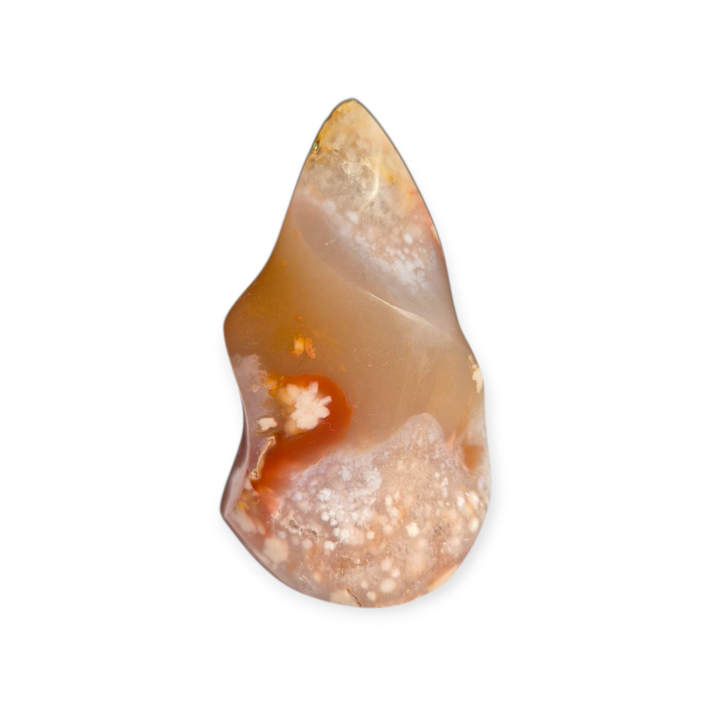 Crystals - Flower Agate Polished Flame