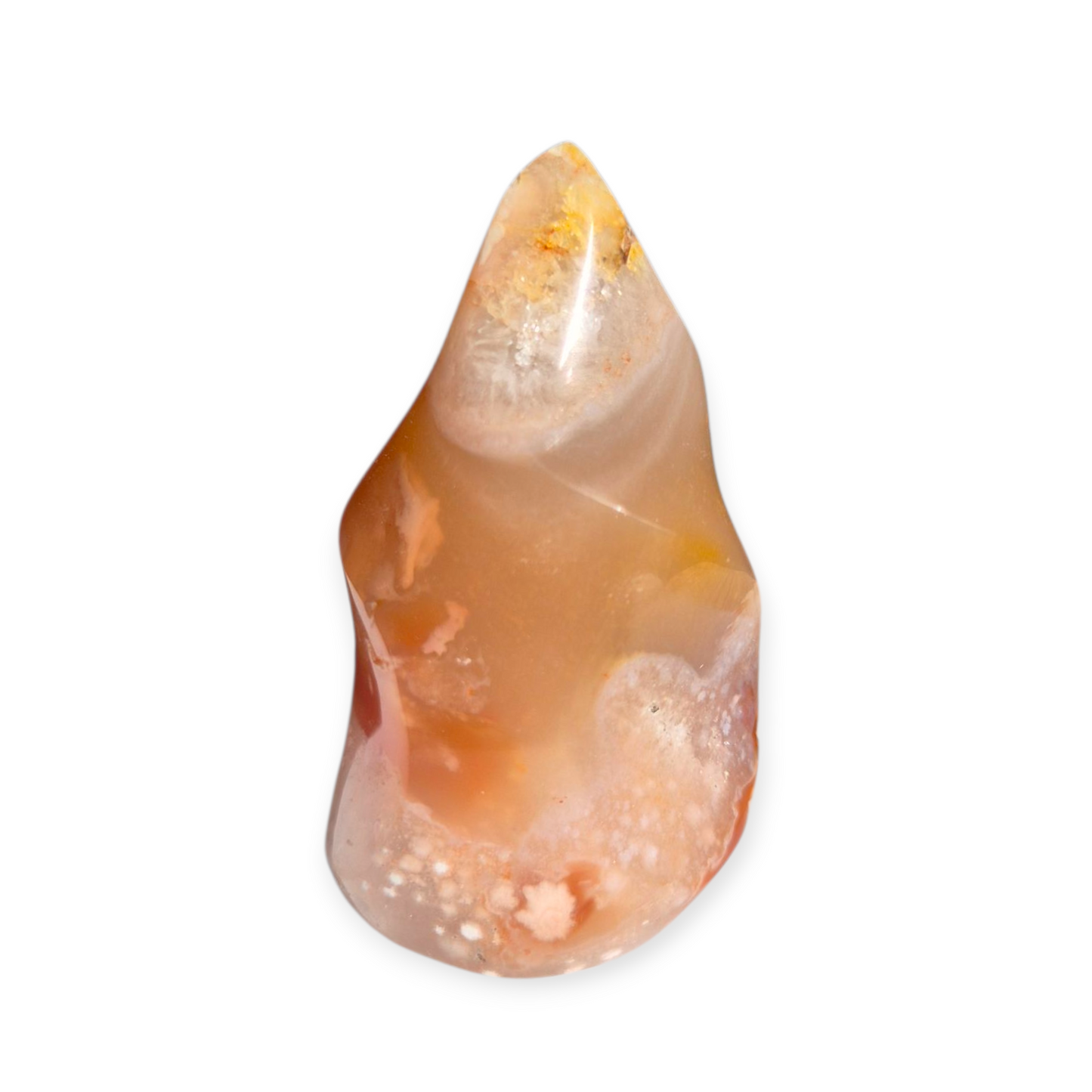 Crystals - Flower Agate Polished Flame