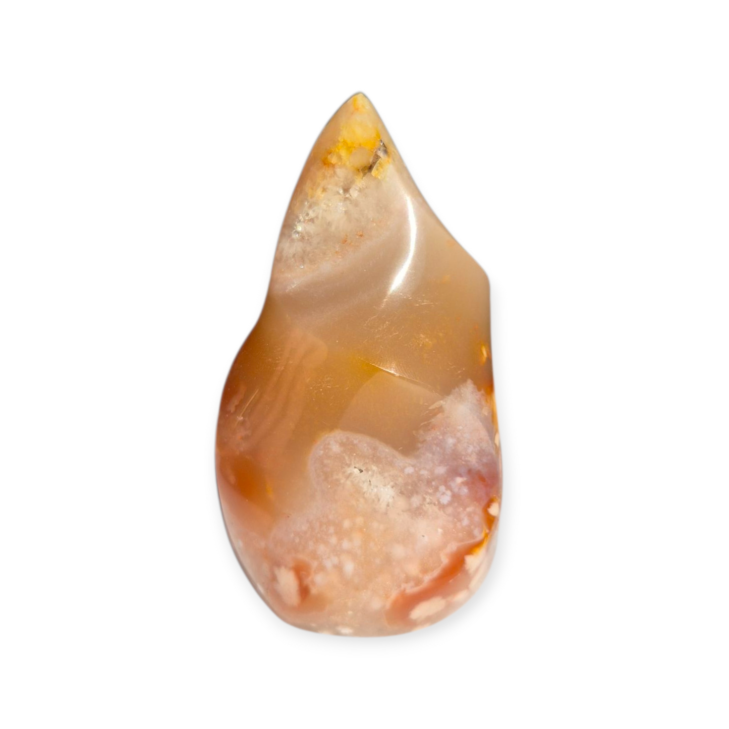 Crystals - Flower Agate Polished Flame
