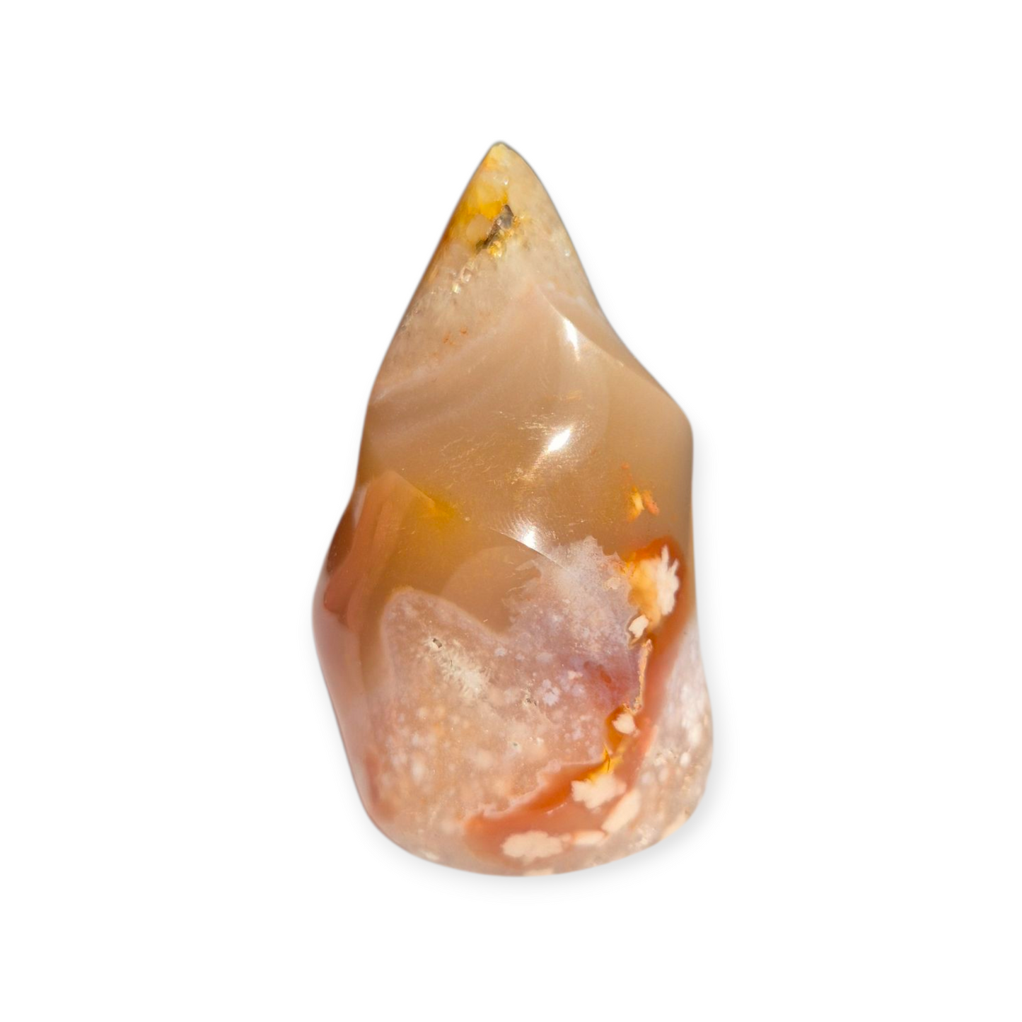 Crystals - Flower Agate Polished Flame