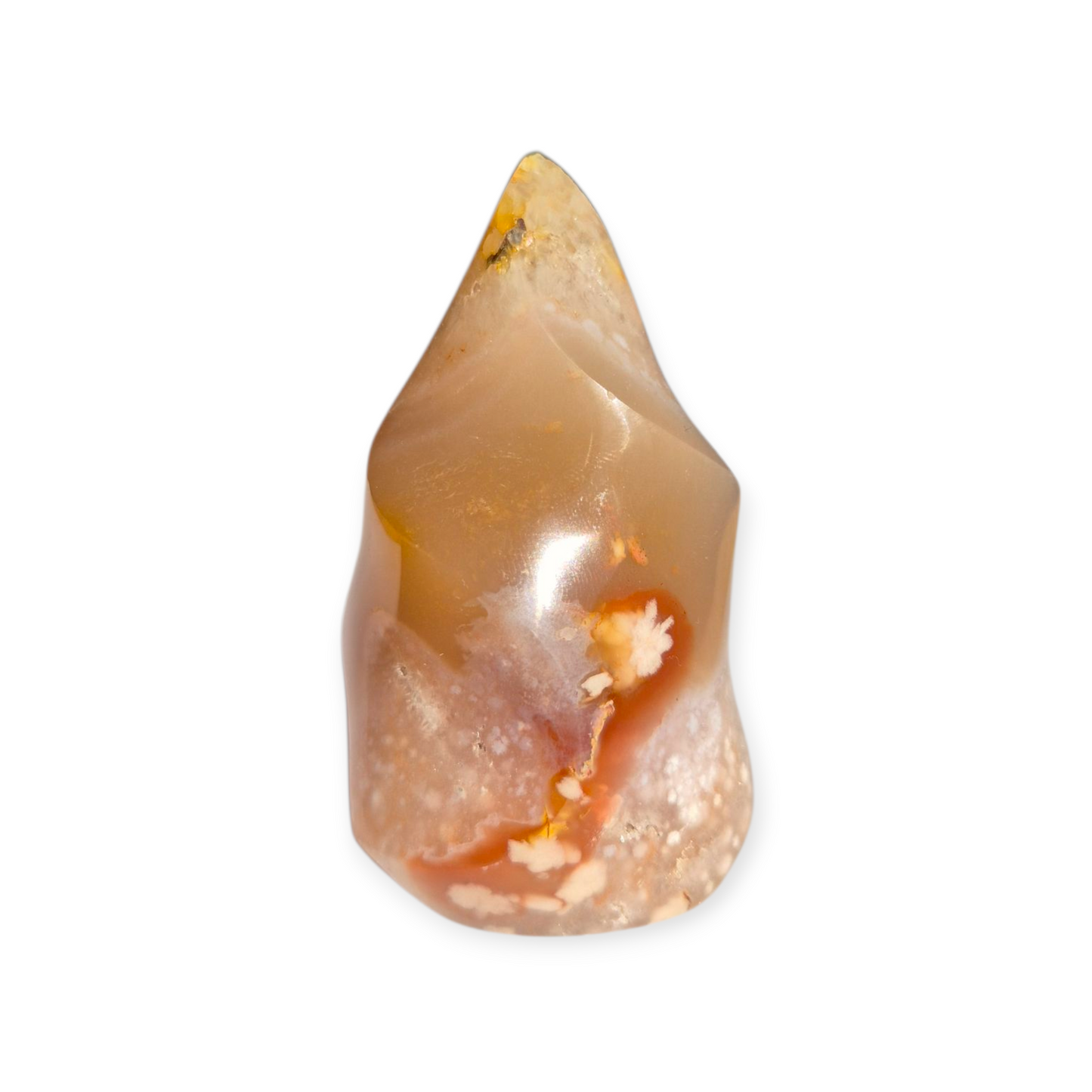 Crystals - Flower Agate Polished Flame