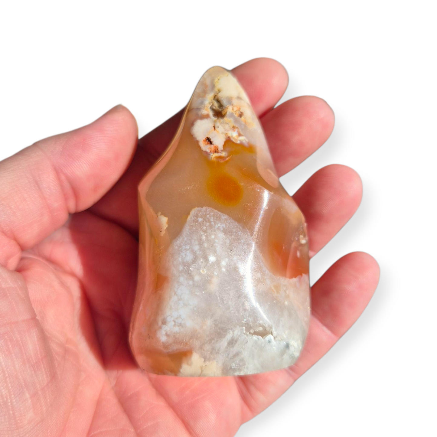 Crystals - Flower Agate Polished Flame