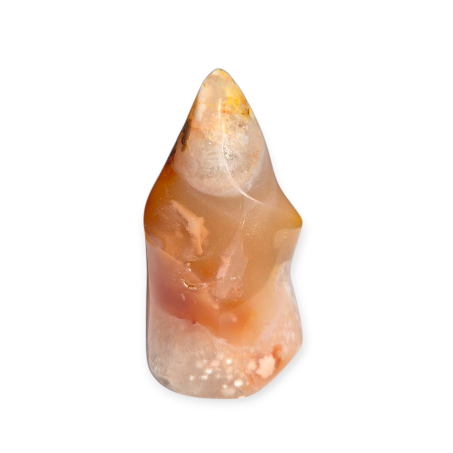 Crystals - Flower Agate Polished Flame