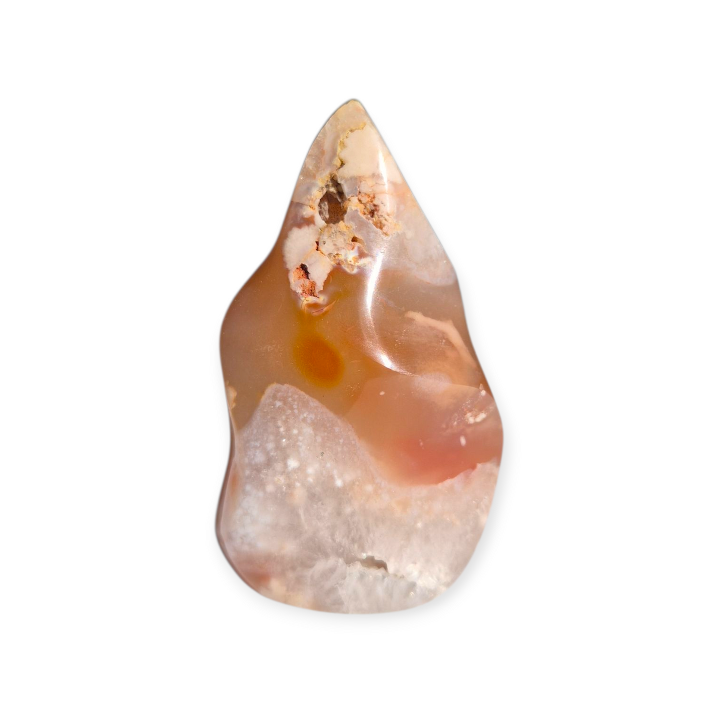 Crystals - Flower Agate Polished Flame