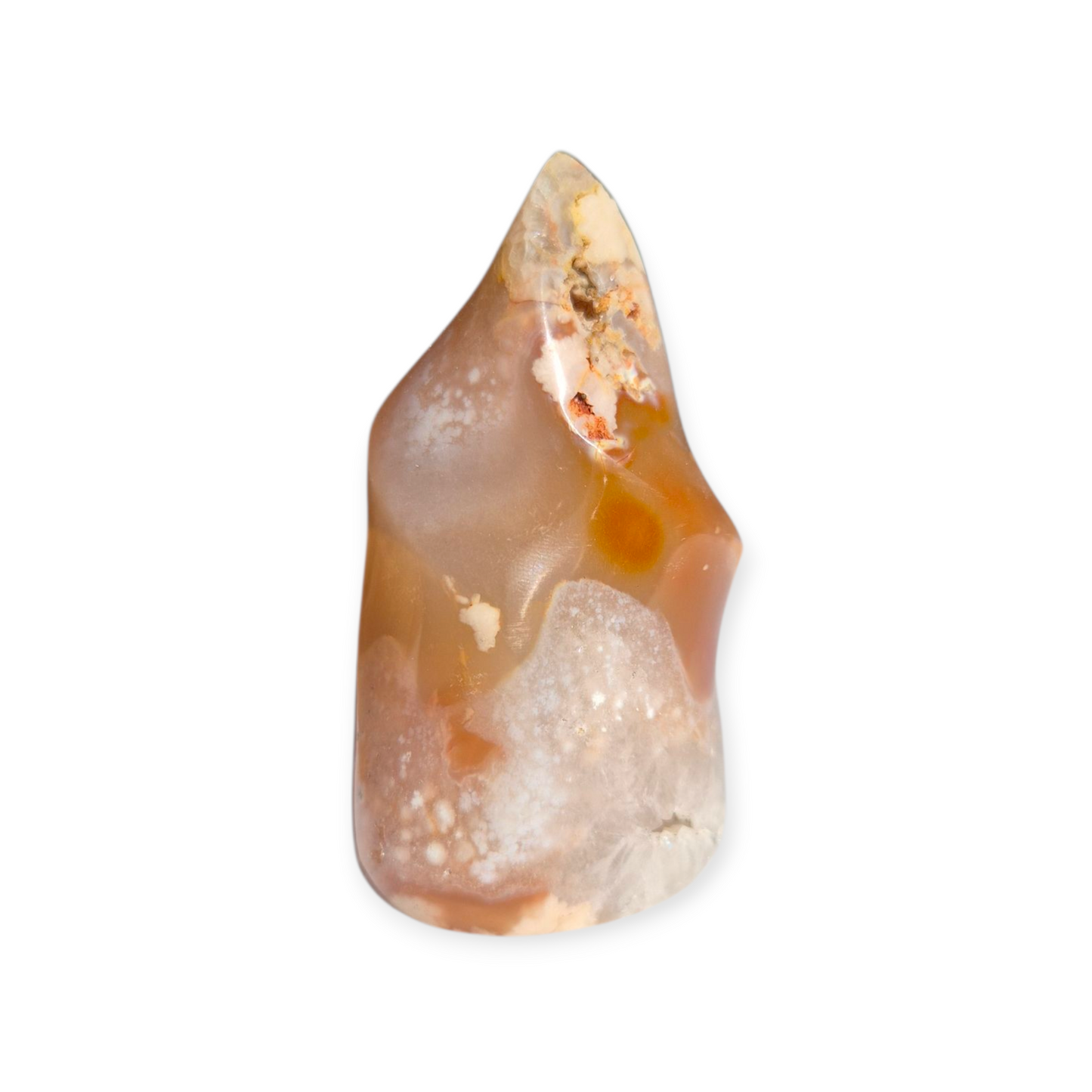 Crystals - Flower Agate Polished Flame