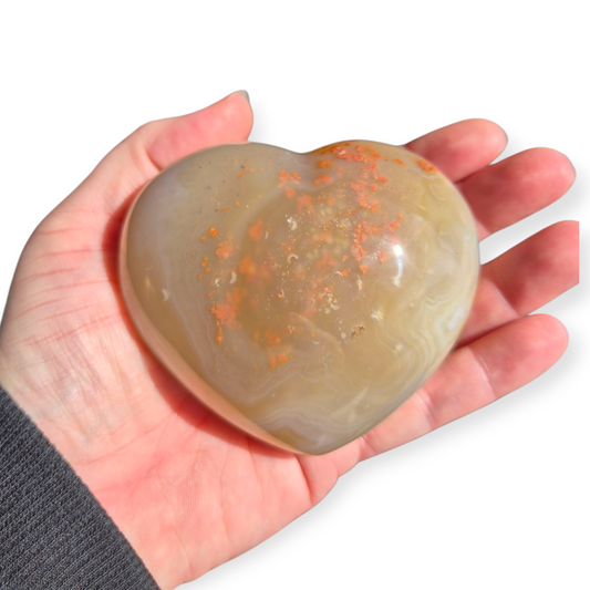 Crystals - Agate Polished Heart