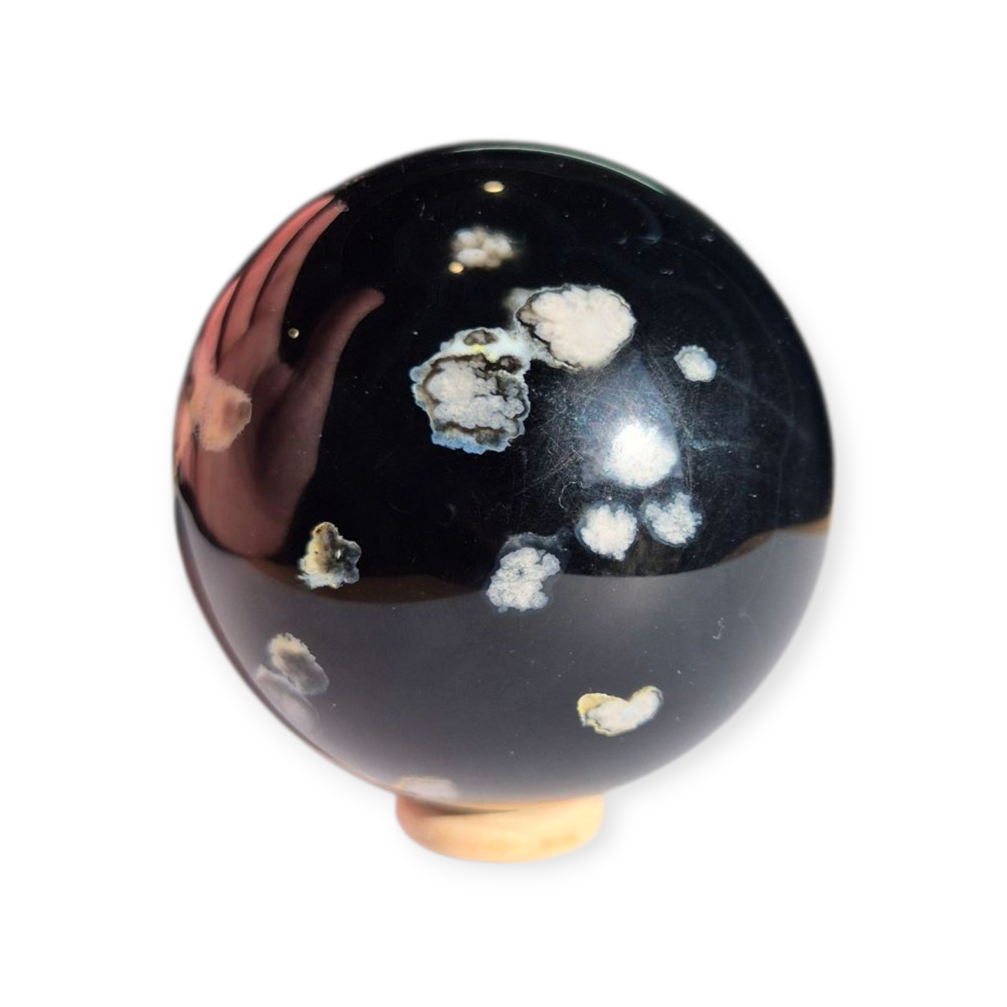 Crystals - Black Cherry Blossom Agate Sphere