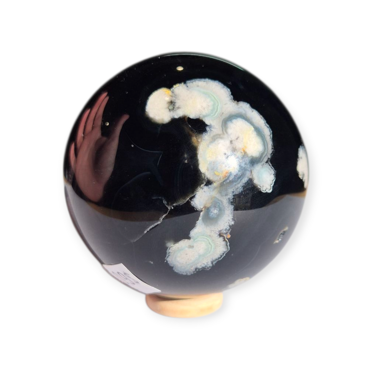 Crystals - Black Cherry Blossom Agate Sphere