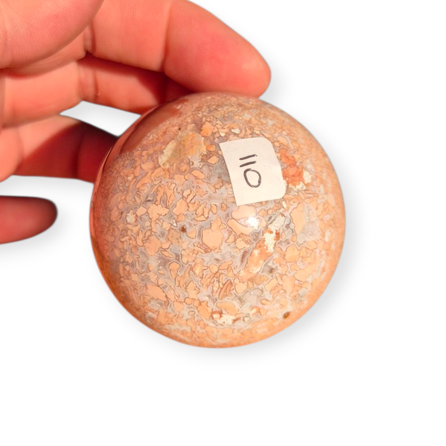 Crystals - Pink Petal Agate Sphere