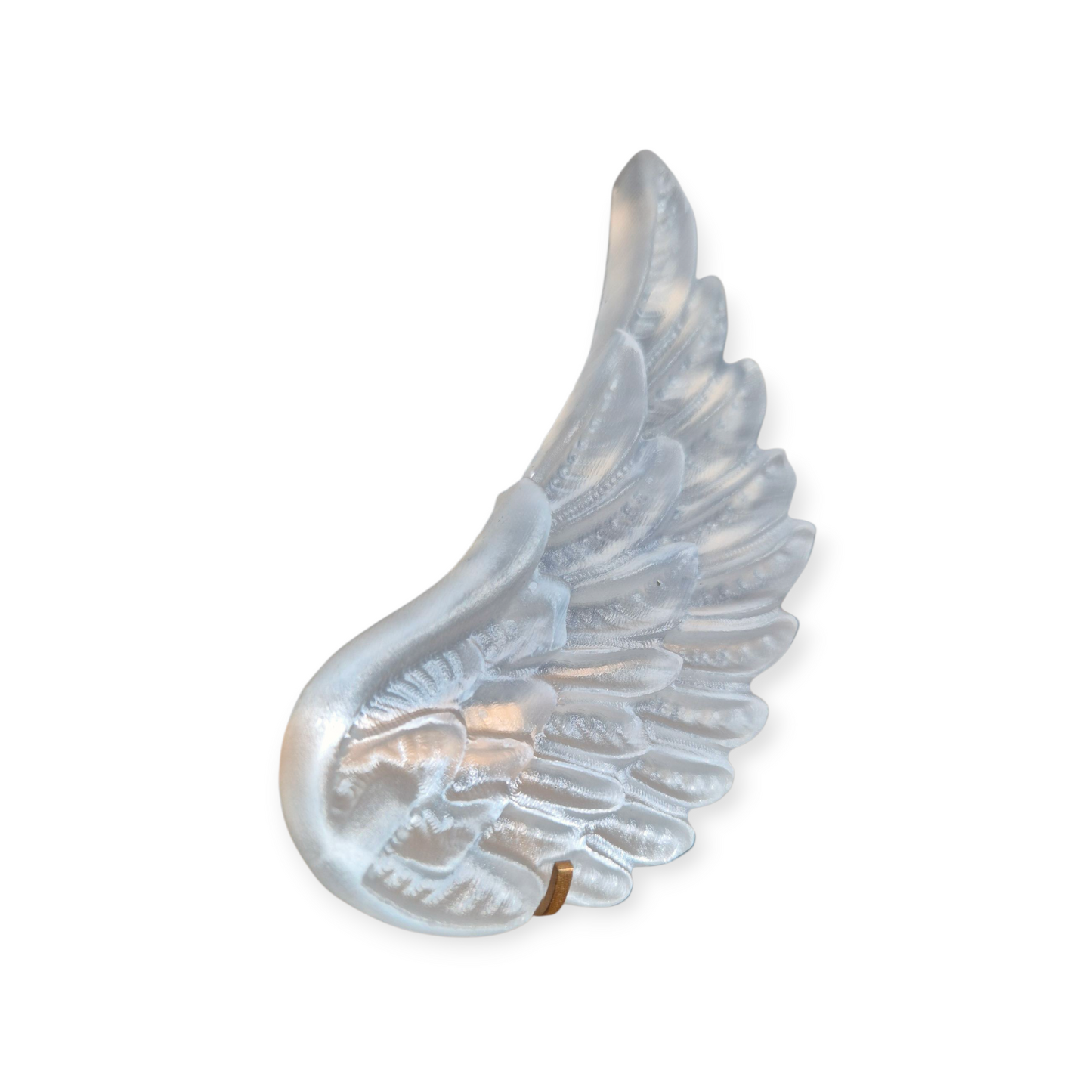 Crystals - Selenite Angel Wings on Stand