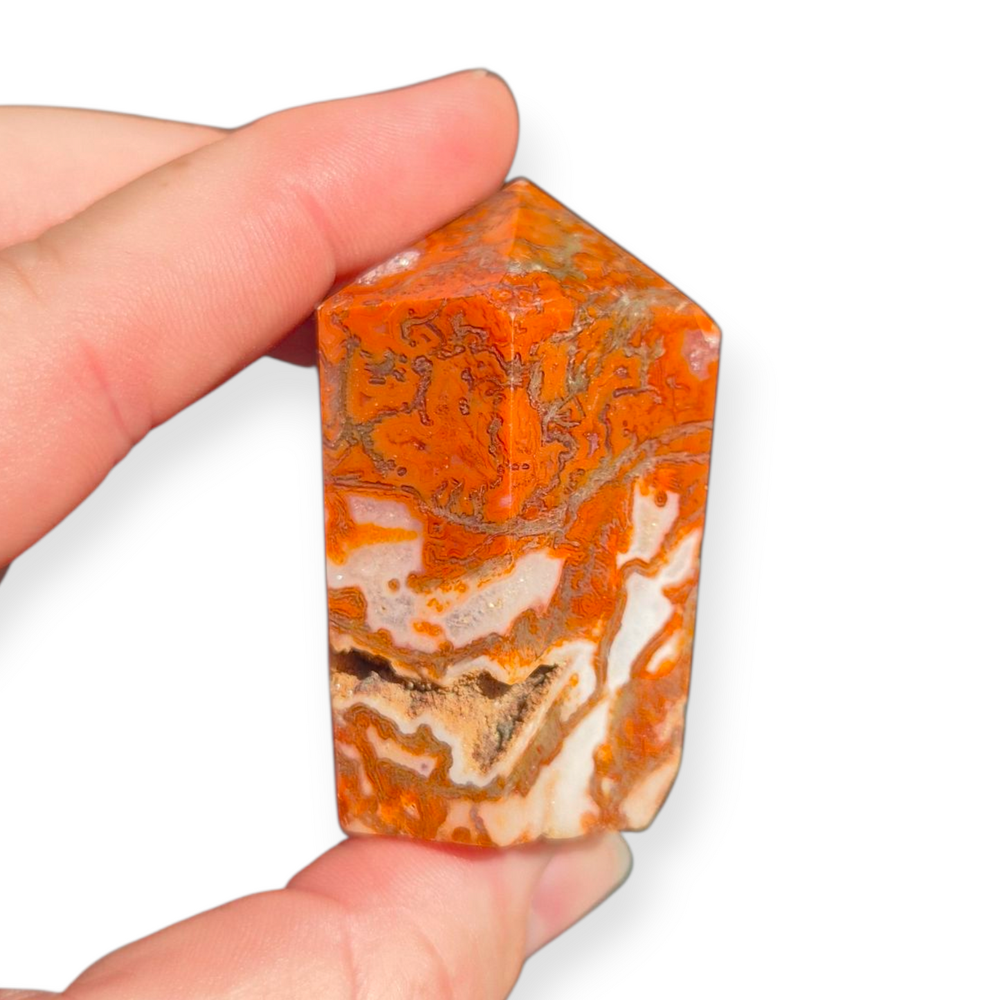 Crystals - Red and Green Moss Agate Generator/Point