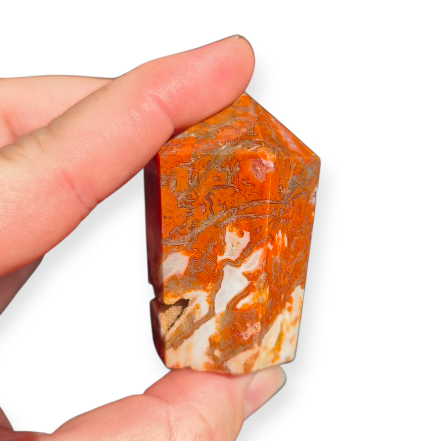 Crystals - Red and Green Moss Agate Generator/Point