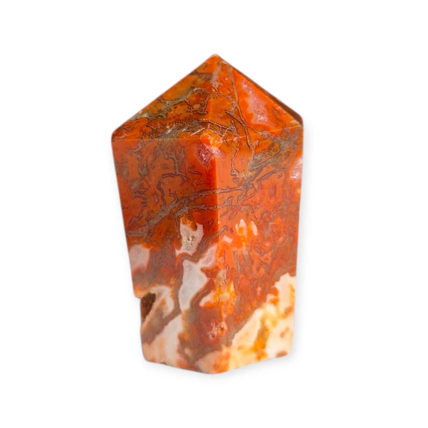 Crystals - Red and Green Moss Agate Generator/Point
