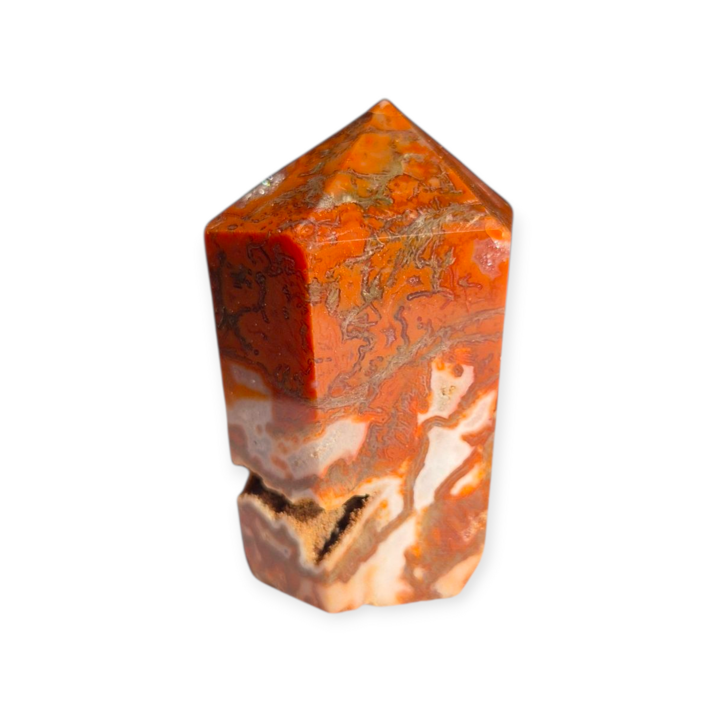 Crystals - Red and Green Moss Agate Generator/Point