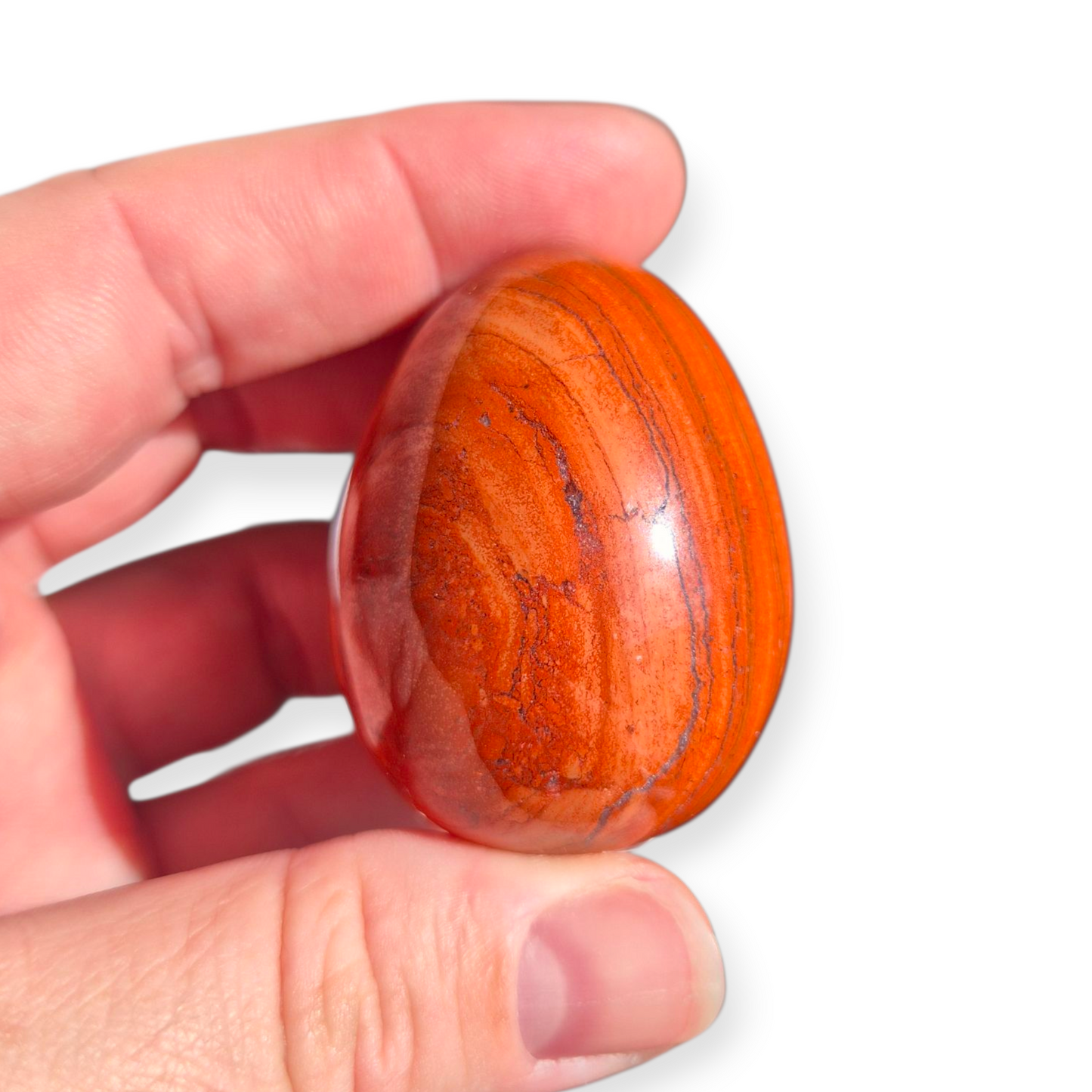 Crystals - Red Jasper Polished Egg