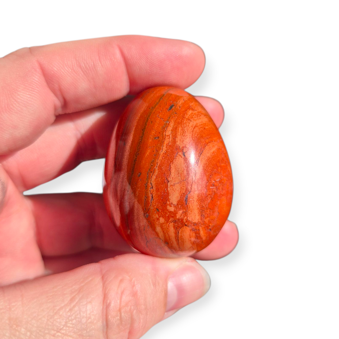 Crystals - Red Jasper Polished Egg