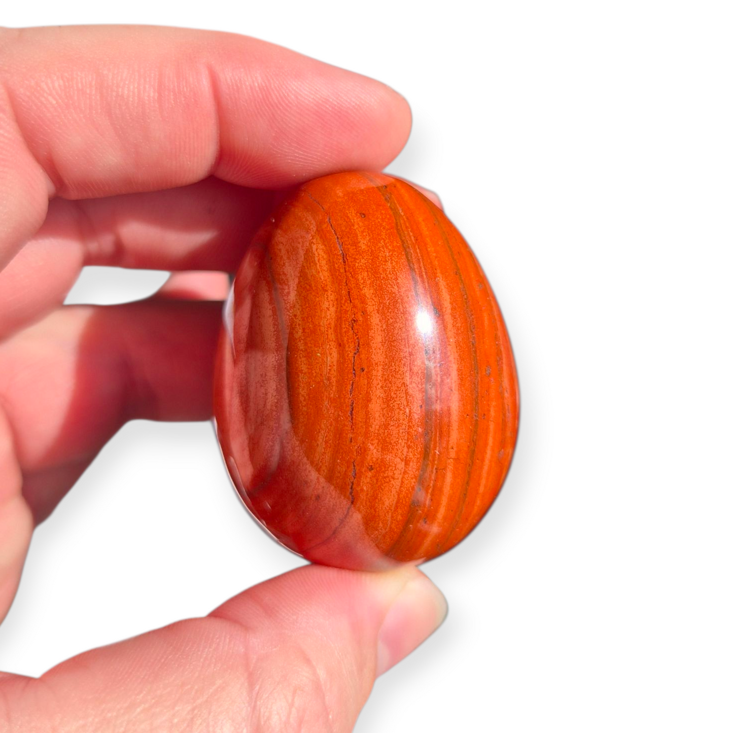 Crystals - Red Jasper Polished Egg