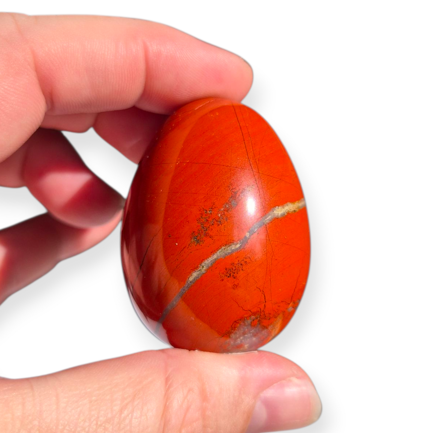 Crystals - Red Jasper Polished Egg