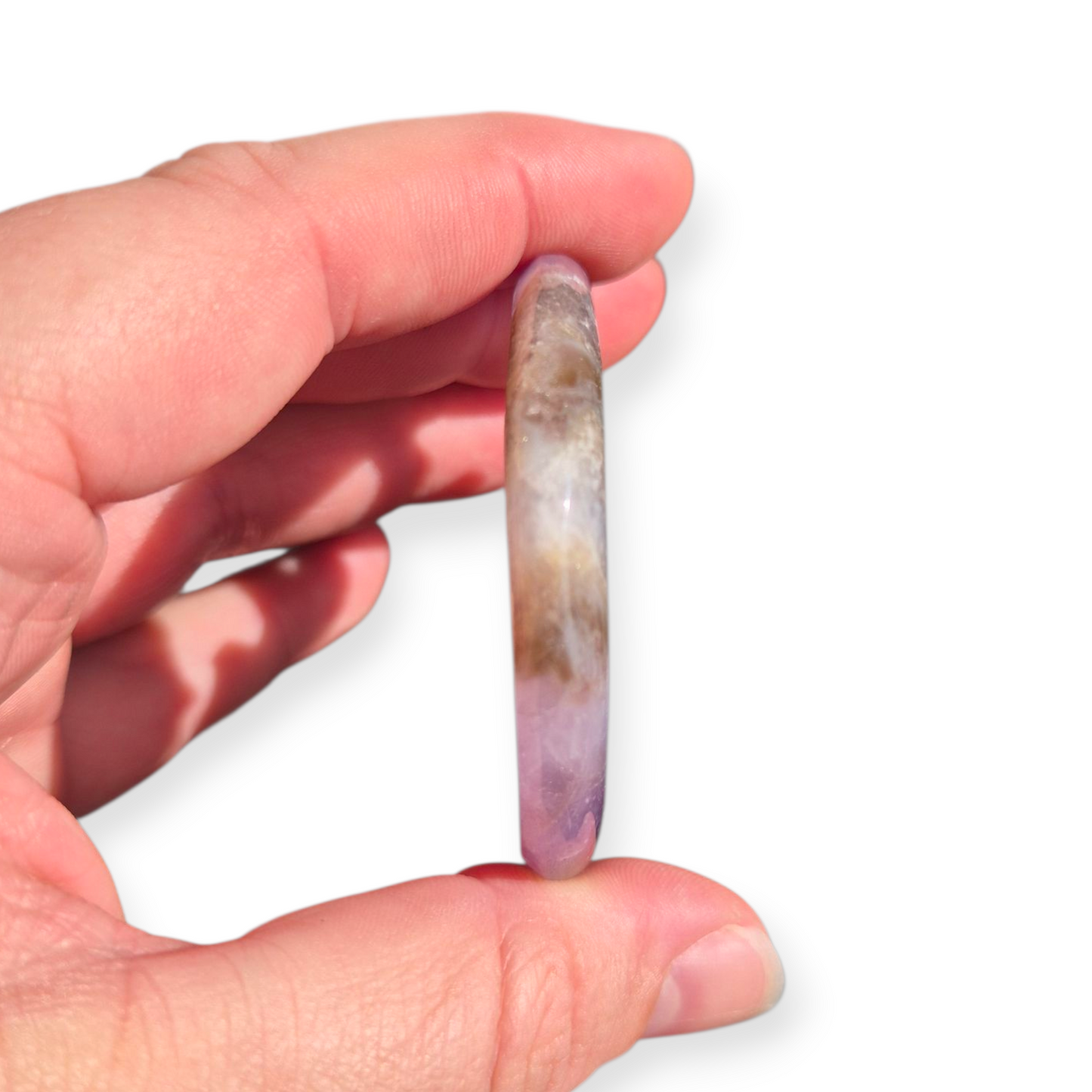Crystals - Amethyst with Smoky Quartz Fairy and Moon Carving