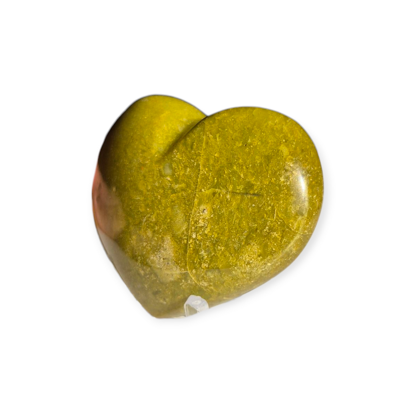 Crystals - Green Opal Polished Hearts