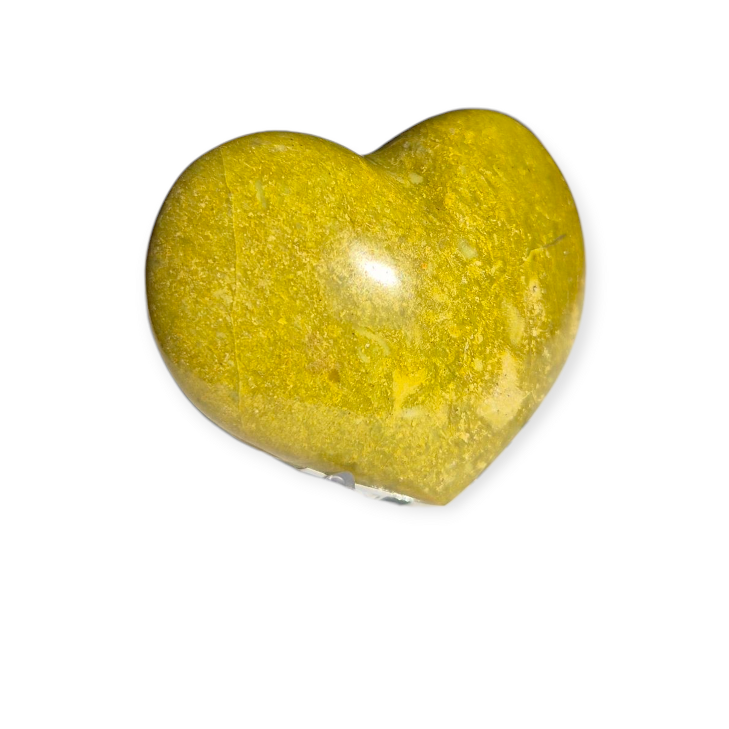 Crystals - Green Opal Polished Hearts