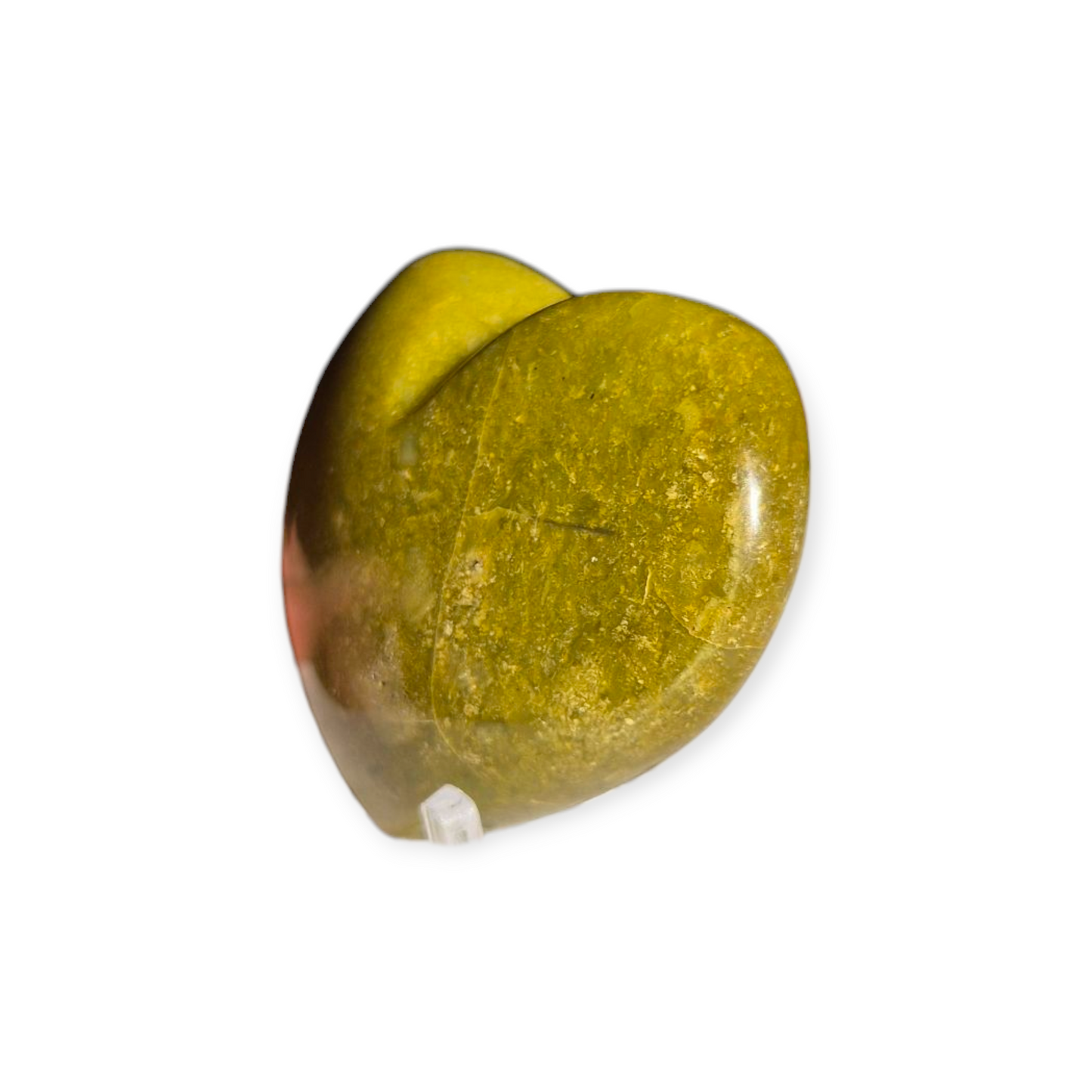 Crystals - Green Opal Polished Hearts