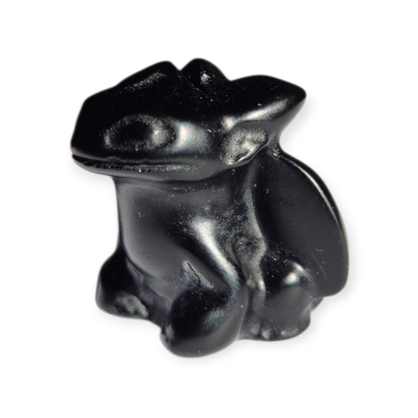 Crystals - Black Obsidian Toothless Dragon Carving