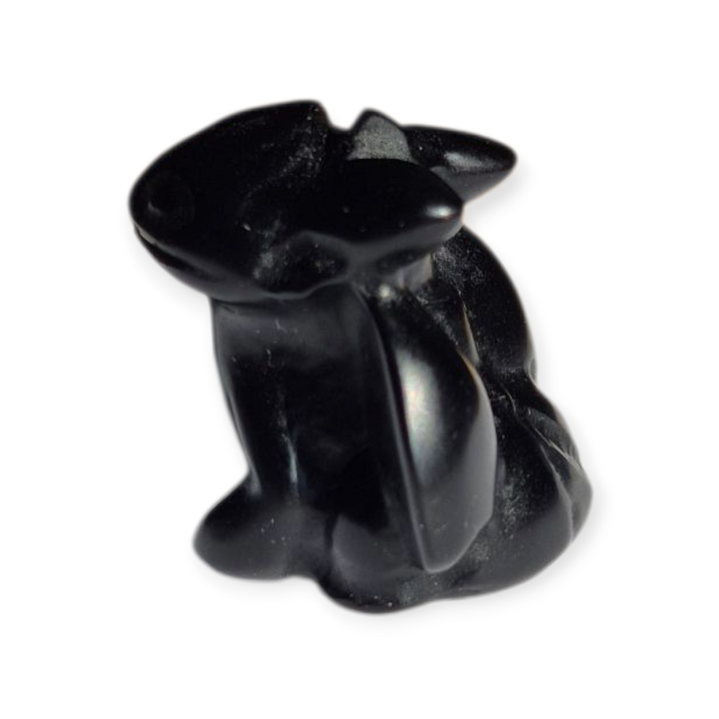 Crystals - Black Obsidian Toothless Dragon Carving