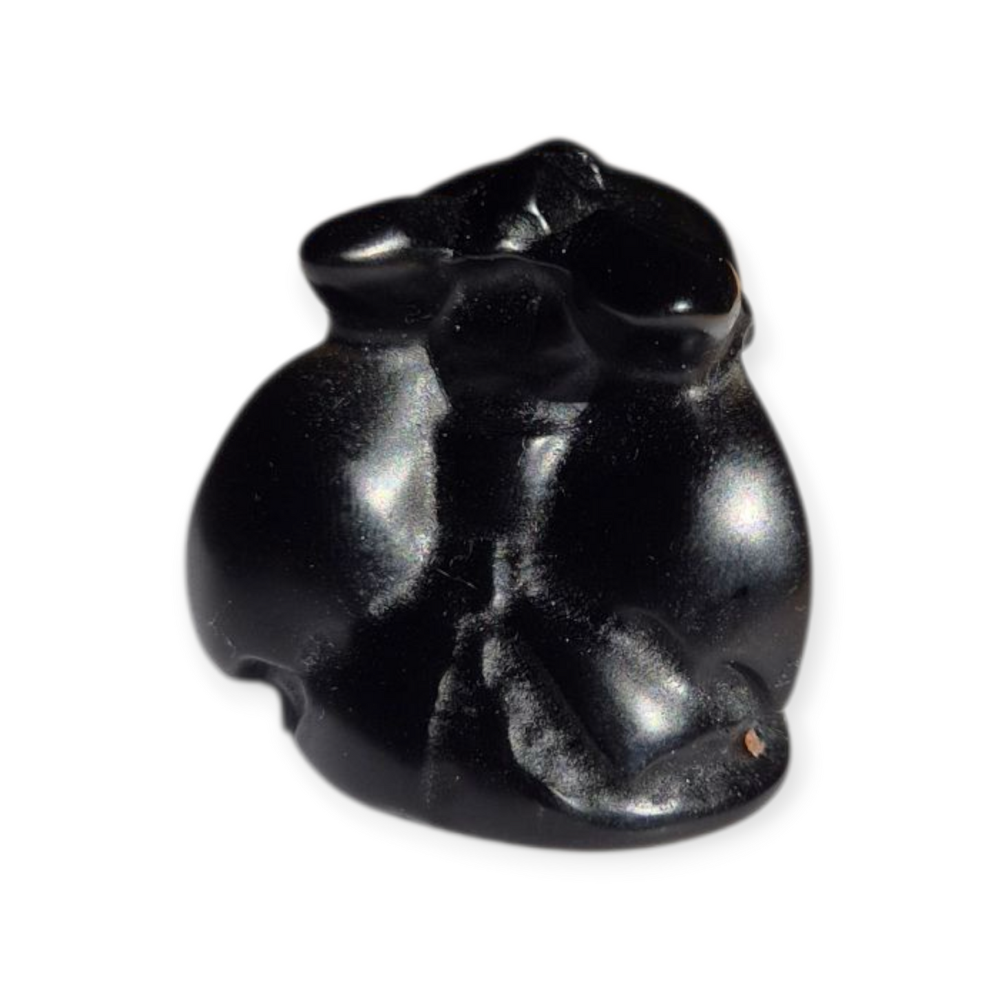 Crystals - Black Obsidian Toothless Dragon Carving