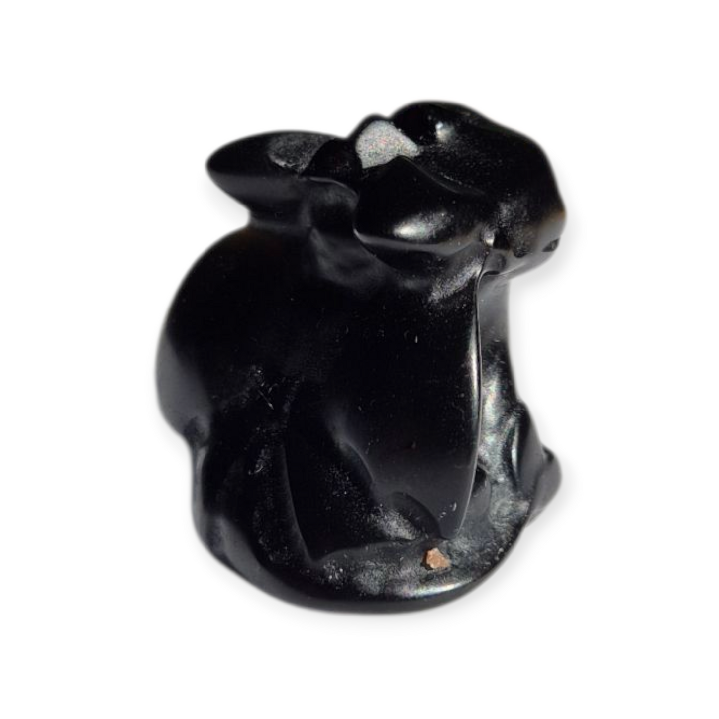 Crystals - Black Obsidian Toothless Dragon Carving