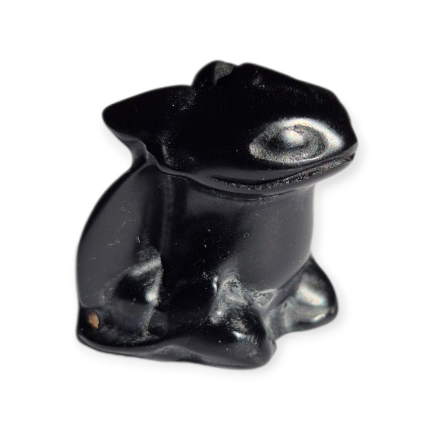 Crystals - Black Obsidian Toothless Dragon Carving