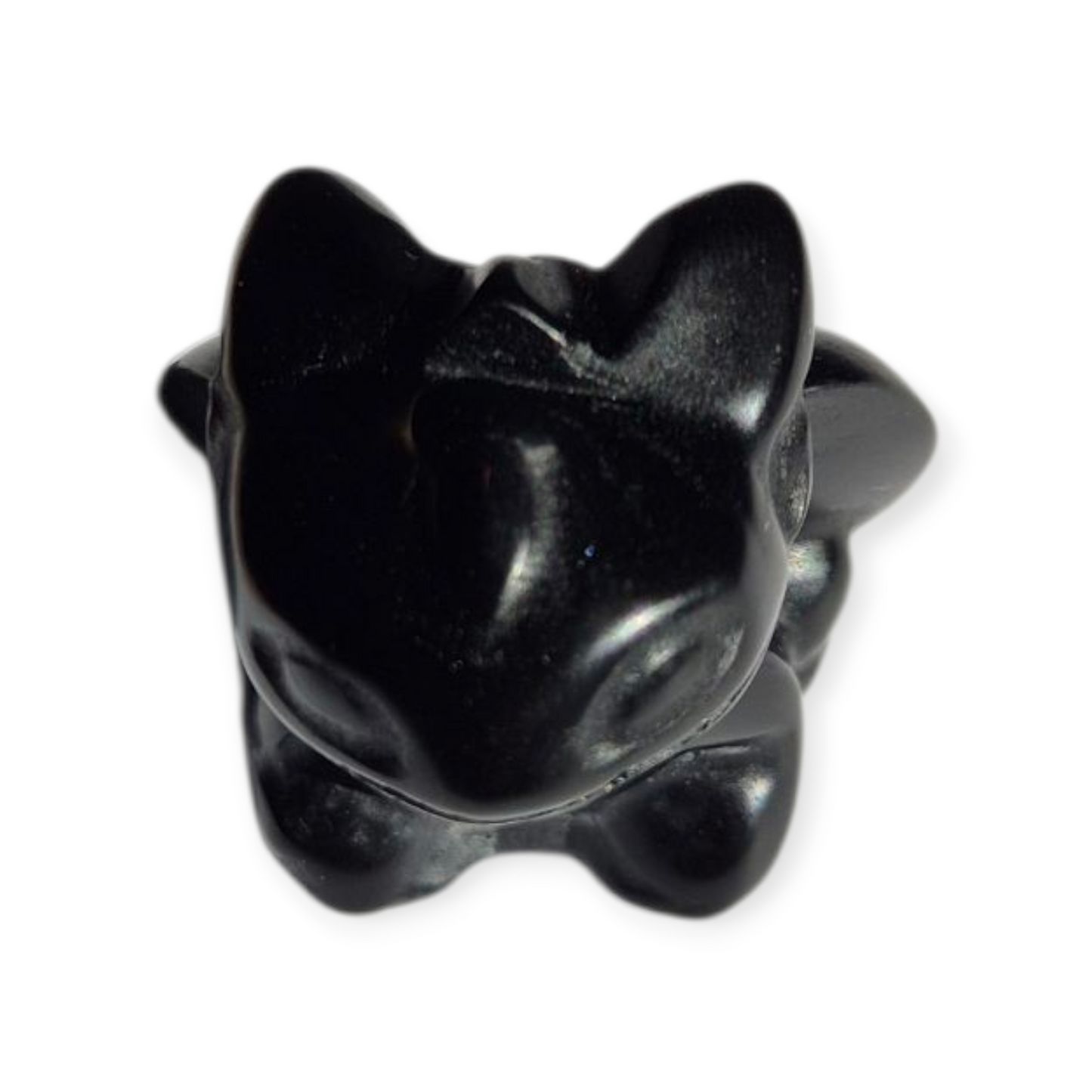 Crystals - Black Obsidian Toothless Dragon Carving