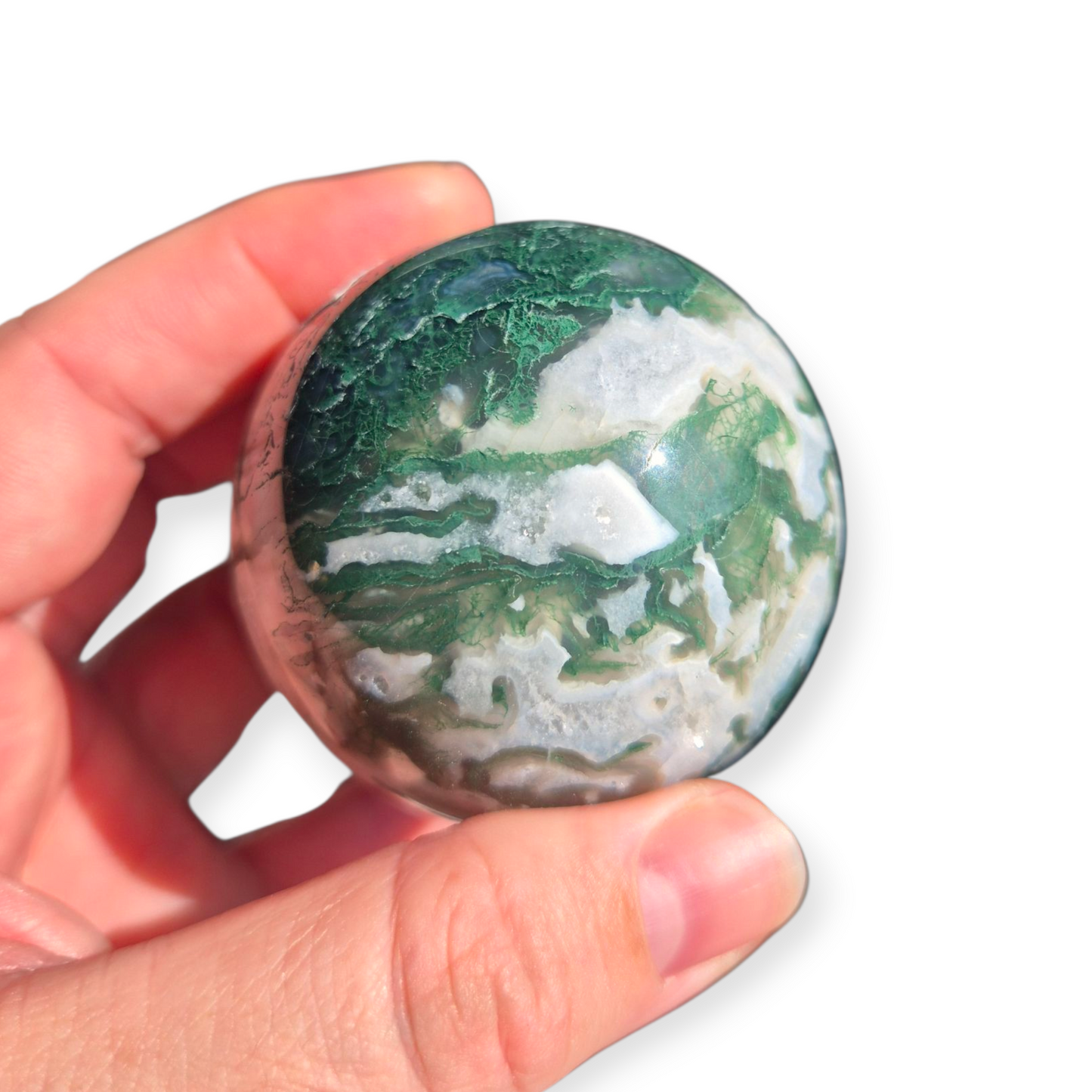 Crystals - Moss Agate Sphere