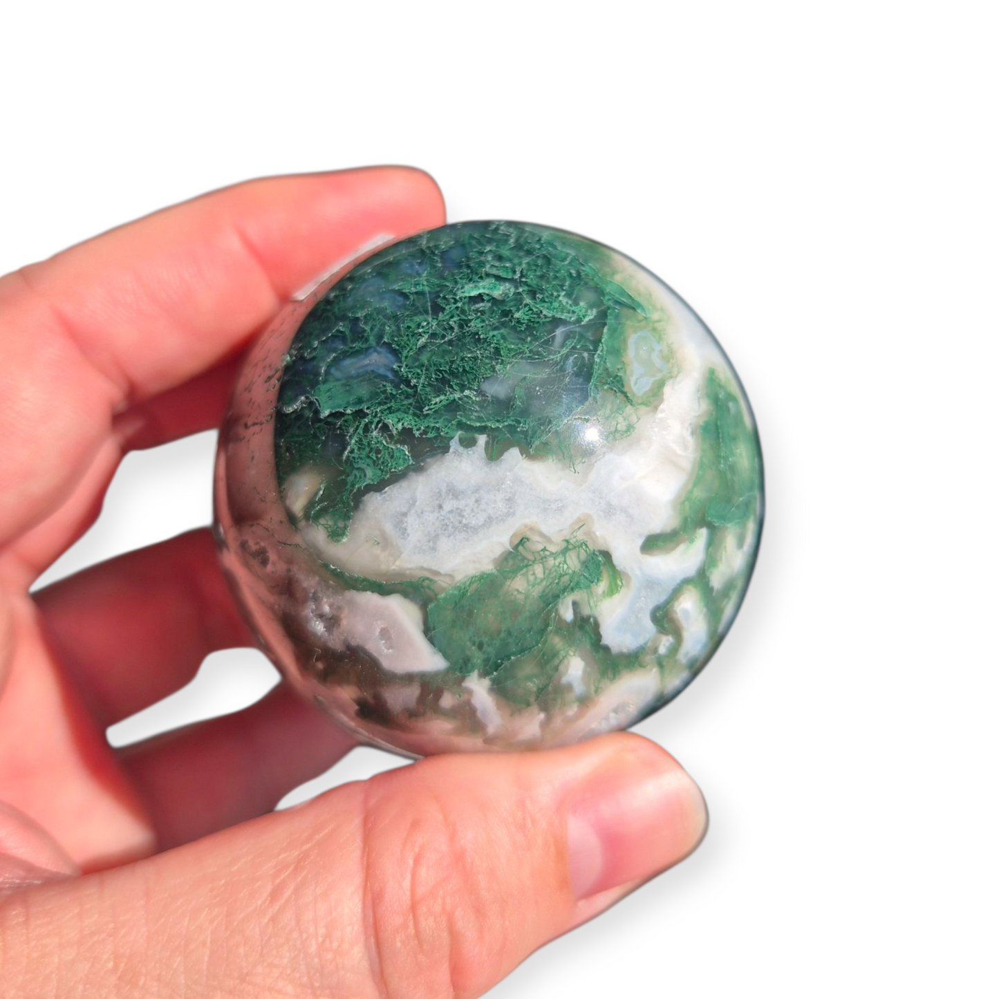 Crystals - Moss Agate Sphere