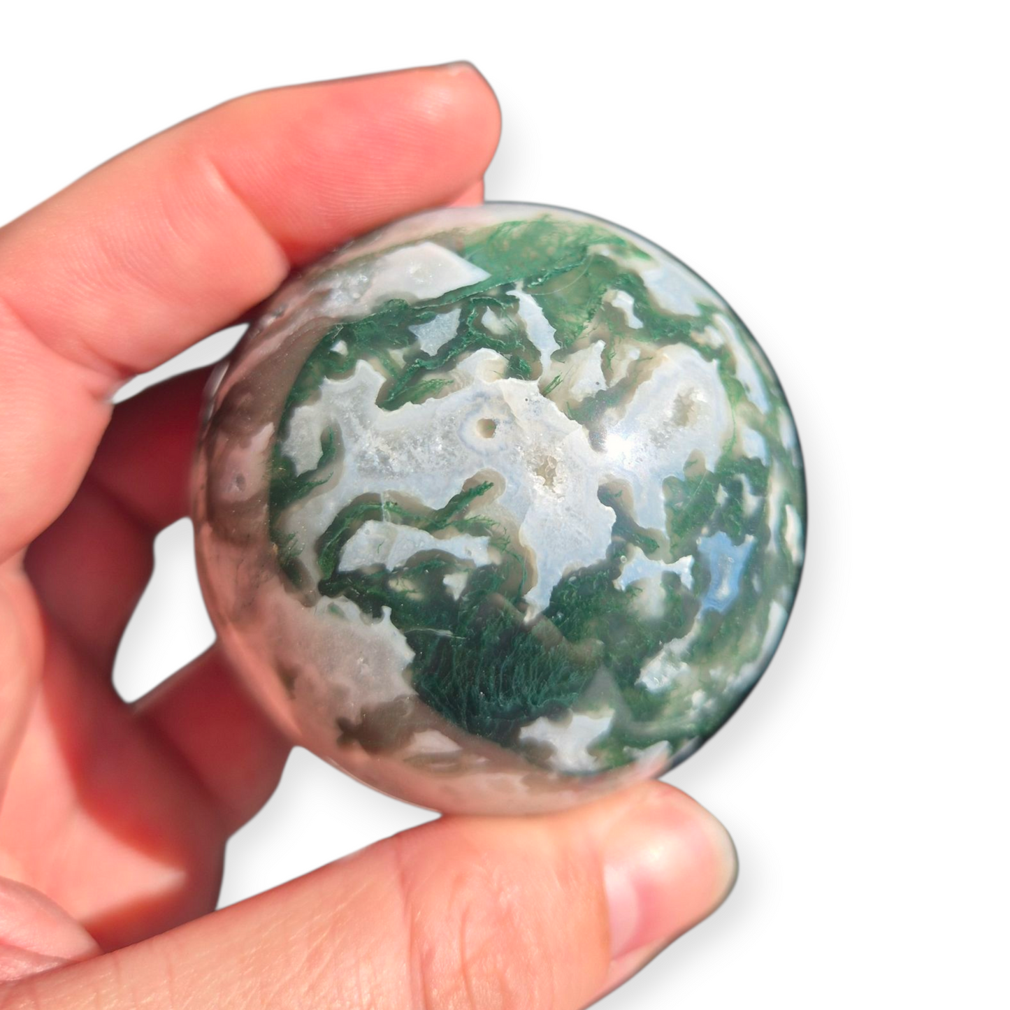 Crystals - Moss Agate Sphere