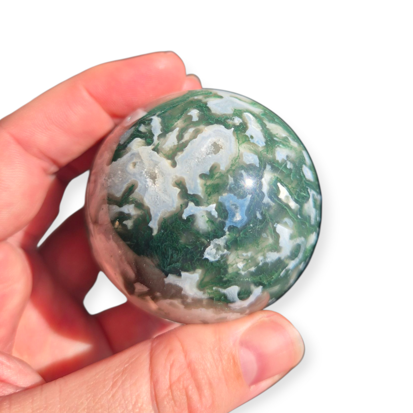 Crystals - Moss Agate Sphere
